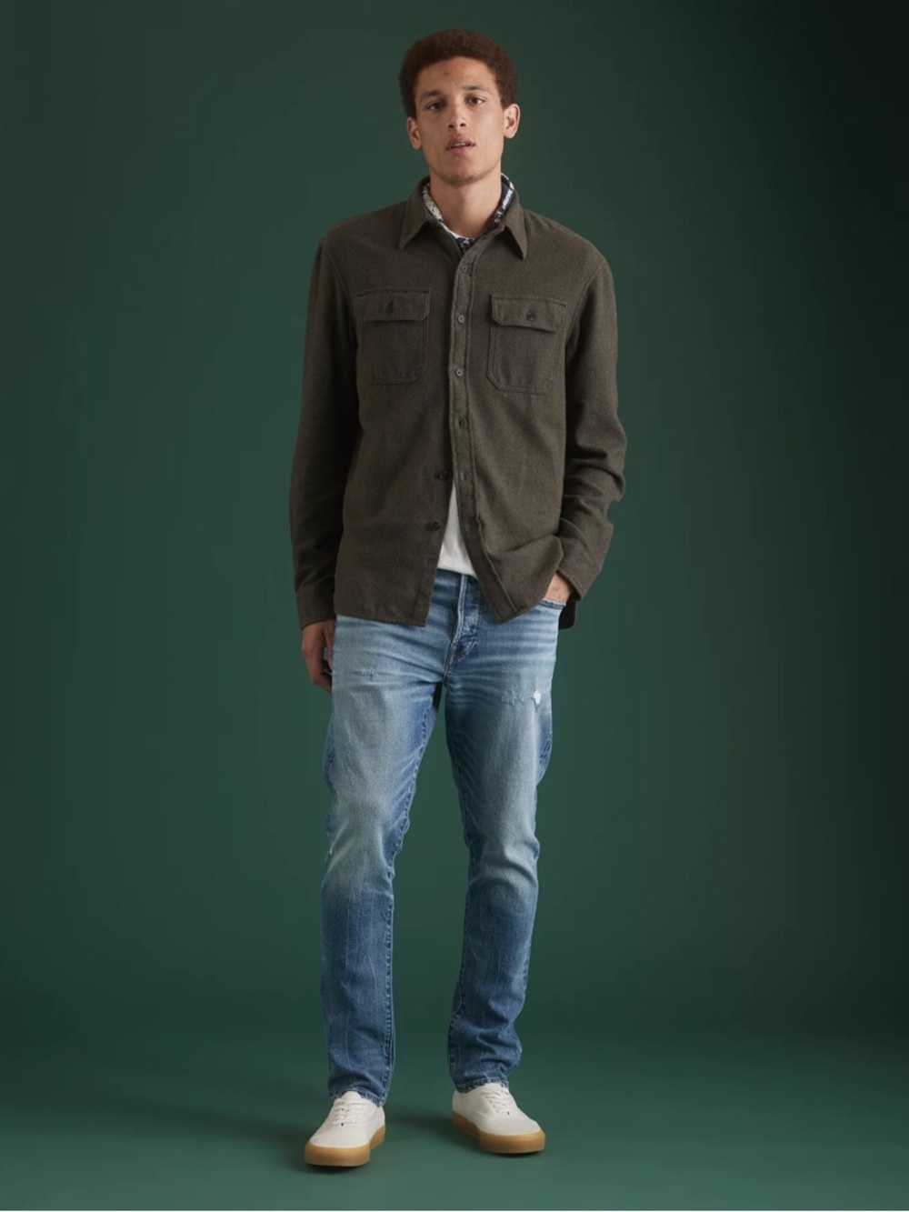 AE77 Selvedge Premium Slim Denim Jean Size 34W/32L